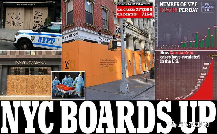 迎接暴动！纽约商铺纷纷用木板封住门面，病毒感染摧毁了警局…市长还放出全部在押犯