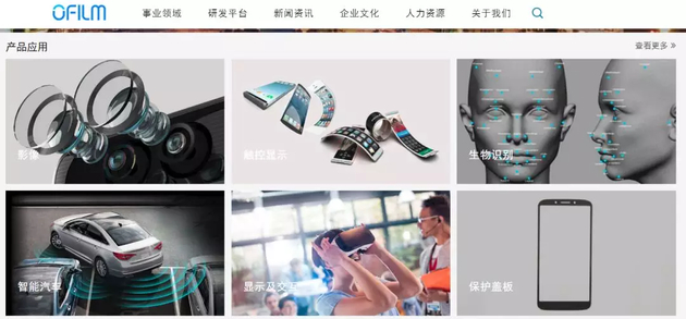  图片来源：截自欧菲科技官网