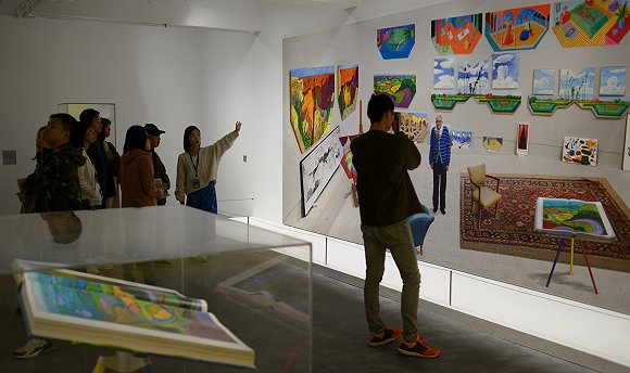 木木艺术社区大卫·霍克尼展览 （图片来源：视觉中国）