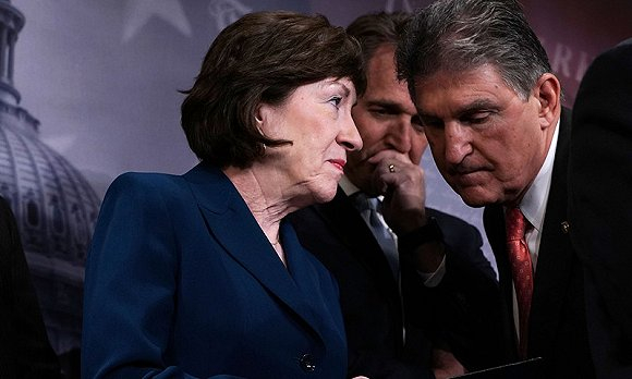 缅因州共和党参议院Susan Collins。图片来源：视觉中国