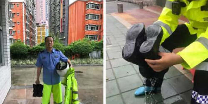 交警冒雨送考生反被投诉:别对善举吹毛求疵 |新