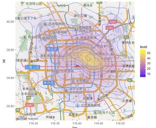 　　北京便利店分布密度图（来源by DT财经）