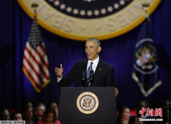 资料图：美国前总统奥巴马。
