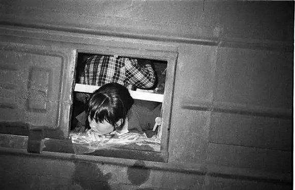 当年的“闷罐车”（历史资料图）