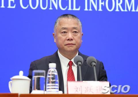 国家禁毒委员会副主任、公安部反恐专员刘跃进（张馨 摄）