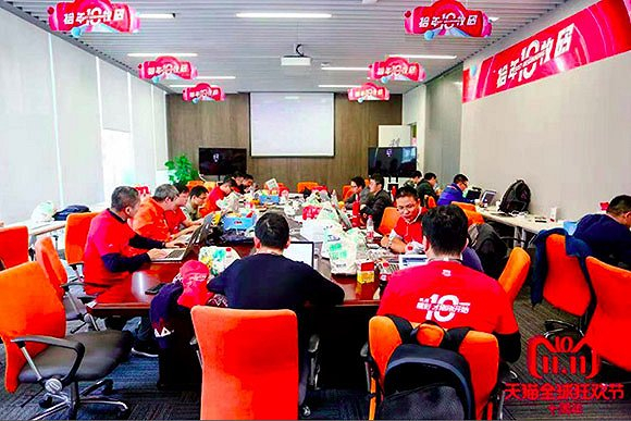  阿里2018年双11作战室