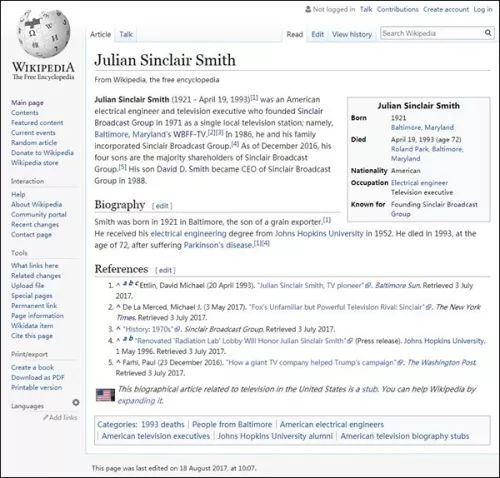 朱利安的维基百科豆腐块