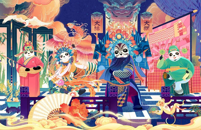 一个男生竟然可以把中国风的插画展现的如此细致......