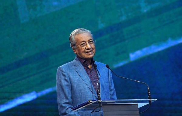 现任马来西亚总理马哈蒂尔。&nbsp; 视觉中国 图