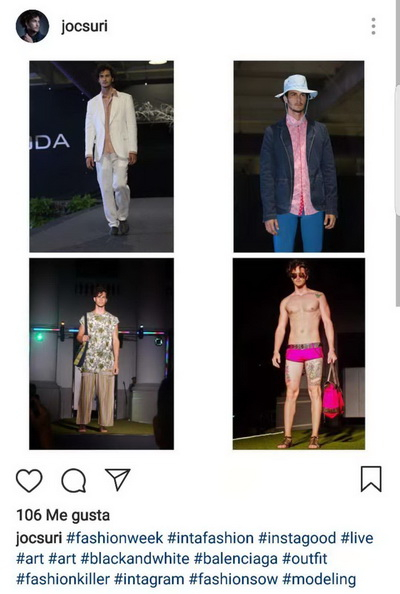 卡洛斯的走秀现场。图片来源：Instagram