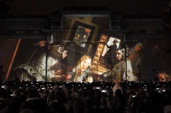 西班牙普拉多博物馆灯光秀