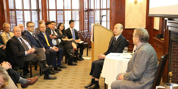 韩国瑜哈佛大学演讲 痛批蔡当局倒行逆施