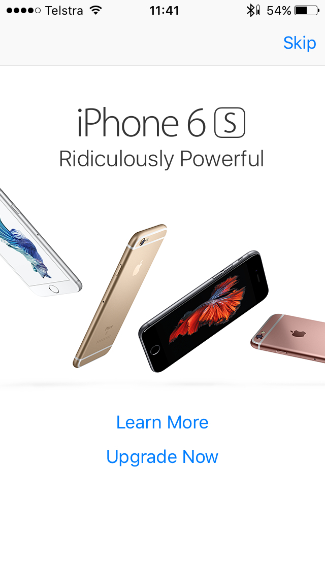 iPhone 6S弹窗广告