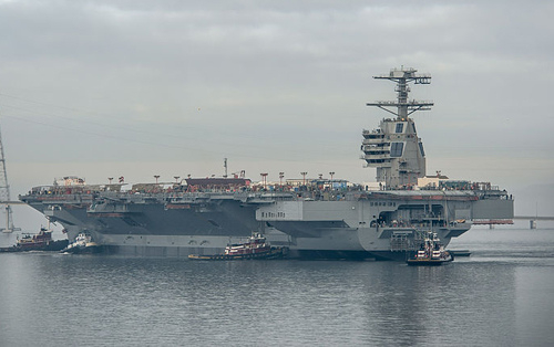 资料图：美国海军“福特”号航母