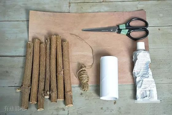 路边的树枝别浪费:利用树枝DIY森系装饰