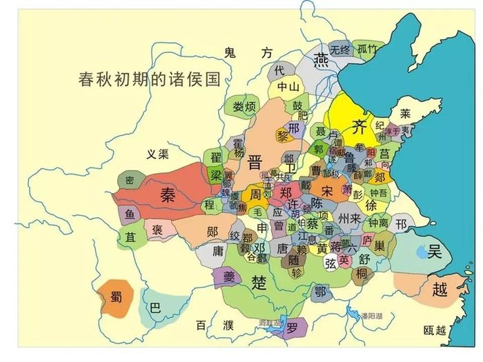 历史图说 | 一张图看完中国朝代之东周(春秋)