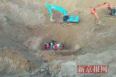  ▲事故现场 新京报记者 摄