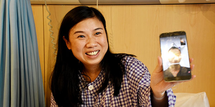 湖南省妇幼援塞医生为将分娩妻子视频送祝福