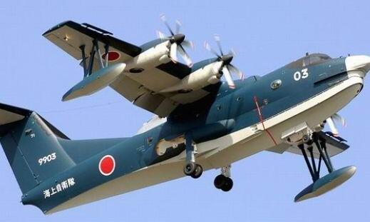 图为日本海上自卫队US-2水上飞机