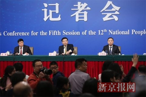 工信部部长苗圩。新京报记者 薛珺 摄