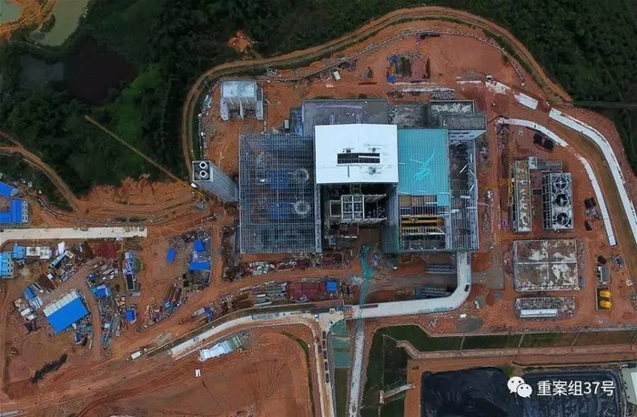 ▲发生事故的在建广州第七热力发电厂航拍图。&nbsp;&nbsp;&nbsp;&nbsp;图片来源/新华网