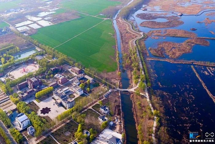 航拍雄安新区