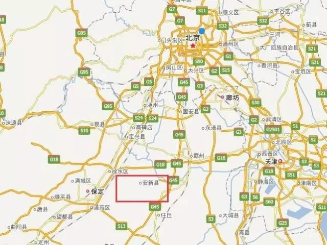 ▲河北雄安新区新区位置