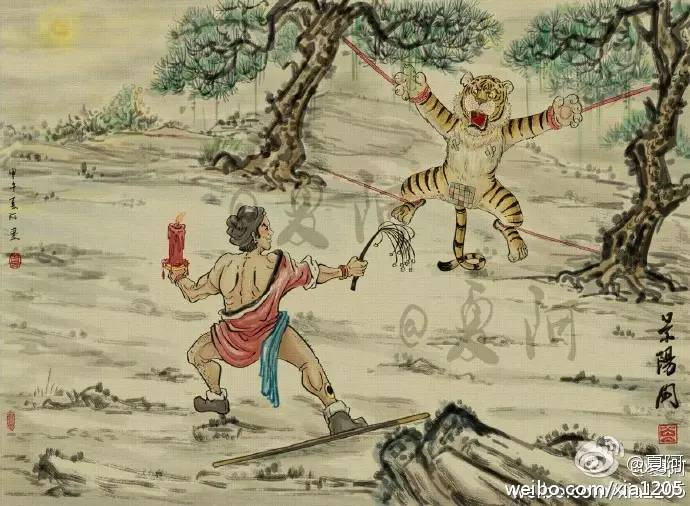国画届的“网黄”夏阿,脑洞神作穿越古今