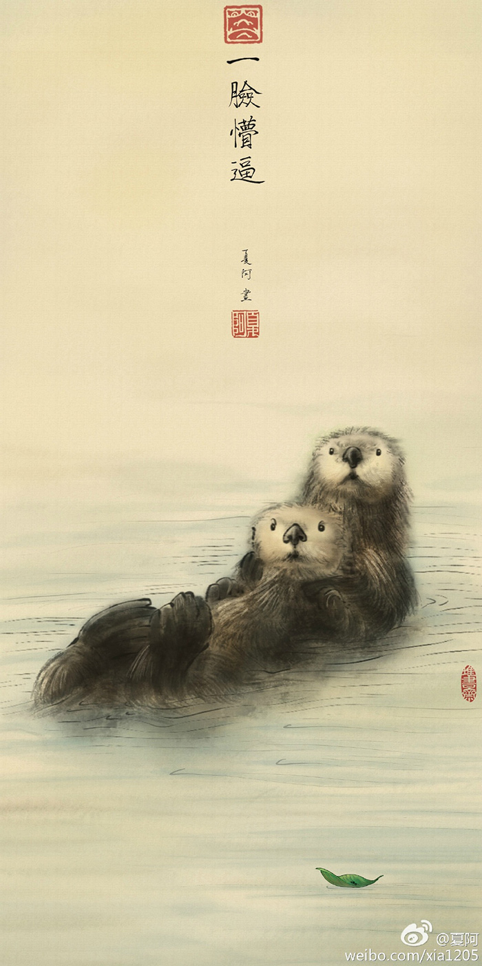 国画届的“网黄”夏阿,脑洞神作穿越古今