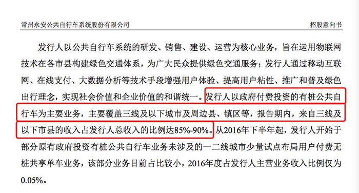 ▲图片来源：永安行招股说明书