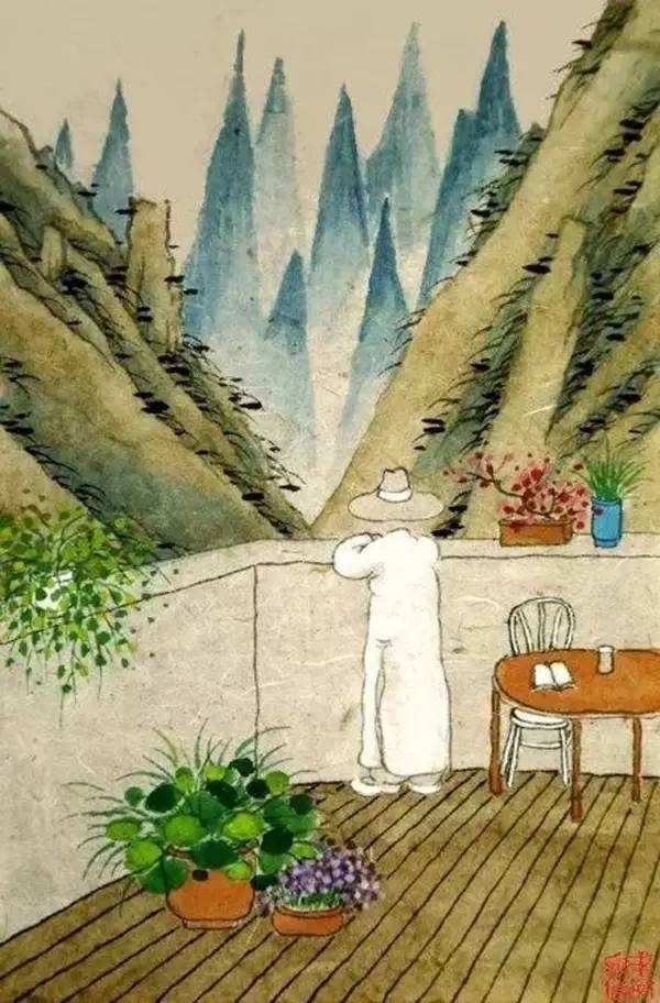 老树画画:放假未必远行,周遭也有风景,窝在家里蛮好,省得各种折腾。
