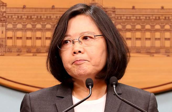 蔡英文。（图片来源：台湾《中时电子报》）