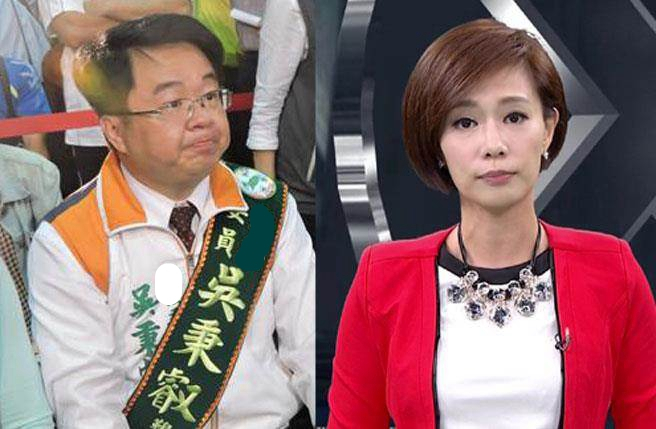  吴秉叡与女主播杨琇晶。（图片来自YouTube视频截图）