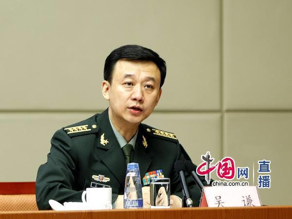 中国国防部新闻发言人吴谦大校 中国网 图