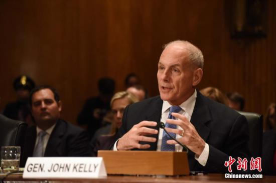 资料图：约翰·凯利。中新社记者 刁海洋 摄