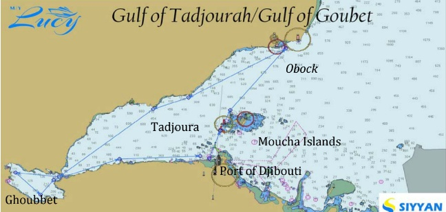 （塔朱拉湾和吉布提港位置）