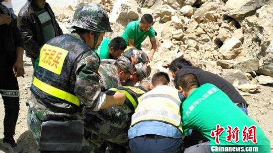 图为救援现场。 广元救援队提供