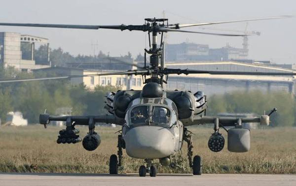 图为卡50直升机