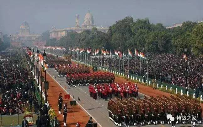 阅兵式上的印度陆军