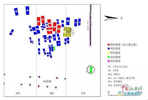 4号墓：汤显祖与第三夫人付氏双室合葬墓