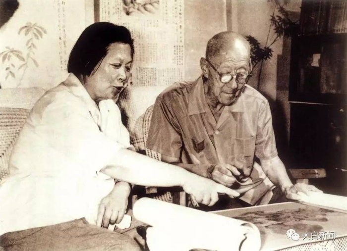  张伯驹和潘素夫妇（供图/楼开肇）