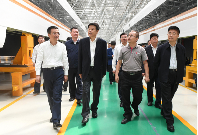 王军局长在长春轨道客车股份有限公司调研