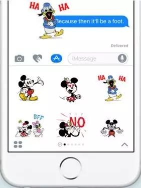 ▲迪士尼表情包