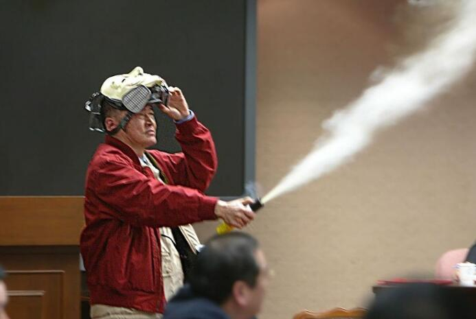  李敖曾大闹“程序委员会”。（图片来源：台湾“联合新闻网”）