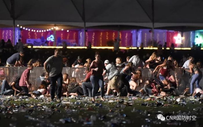 拉斯维加斯枪击案现场（图片来源网络）