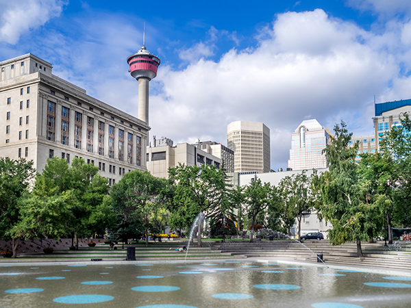 纪念1988年举办冬季奥运会的奥林匹克广场