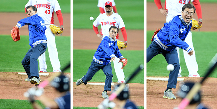 文在寅是棒球迷。