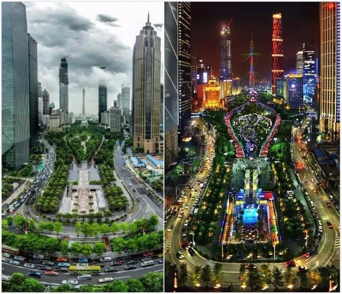 位于广州CBD中央和城市中轴线的花城广场。图/wiki