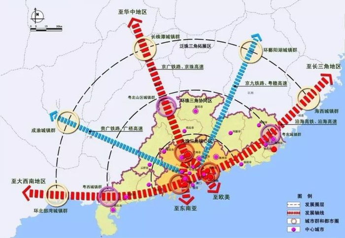 粤港澳大湾区的影响力将会辐射全球。图/国金证券研究所