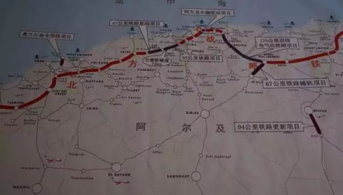 阿尔及利亚北方干线铁路与9个重要海港连接。图片来源：人民日报客户端